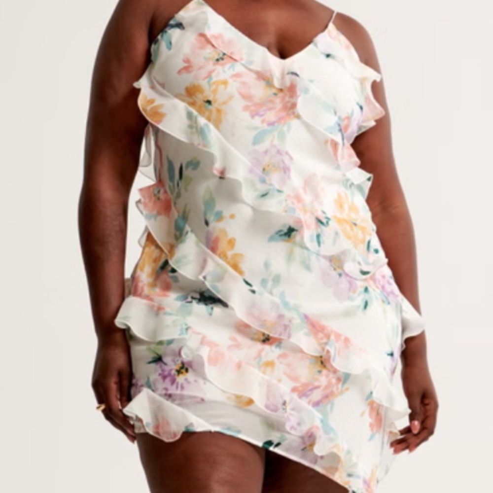 Abercrombie and Fitch Floral Ruffle Dress